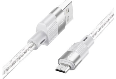 HOCO (6942007602259) X99m 2.4A USBmicroUSB 1 m серый