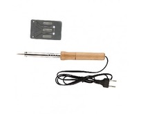 SPARTA Паяльник с ручкой из дерева, 60 Вт, 220 В 913103