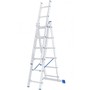 СИБРТЕХ Лестница, 3 х 7 ступеней, алюминиевая, трехсекционная, Россия 97817