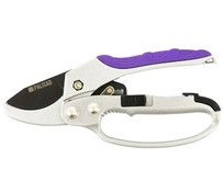 PALISAD Секатор прямого реза, 200 мм, храповой механизм, металлические обрезиненные рукоятки, LUXE 60560