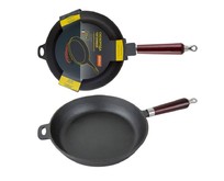MALLONY Сковорода чугунная с деревянной ручкой CIF22W, диаметр ? 22 см (983002)