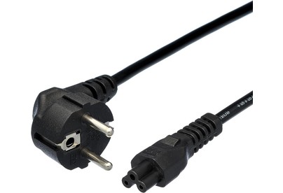 GOPOWER (0000024056) кабель питания евровилка CEE 7/7IEC 320 C5 1.8м ПВХ 0.75мм черный (1/10/160)