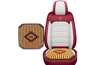 NOVA BRIGHT (коврик) массажная деревянная, бежевая с рисунком, противоскользящая основа 48144