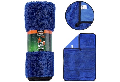 LISA LS0113 из суперплотной микрофибры для чистки, сушки и полировки кузова 40х60см, высокий ворс, плотность 750г/м2 48879