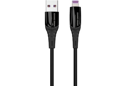 MORE CHOICE (4620202550019) K35i USB 2.4A для Lightning 8pin силикон  1м Black