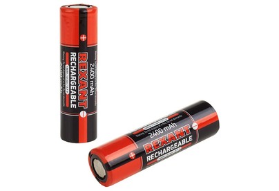 REXANT (30201005) 18650 АККУМУЛЯТОР UNPROTECTED LIION 2400 MAH 3.7 В