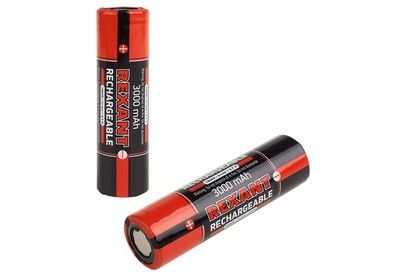 REXANT (30203505) 18650 АККУМУЛЯТОР UNPROTECTED LIION 3000 MAH 3.7 В