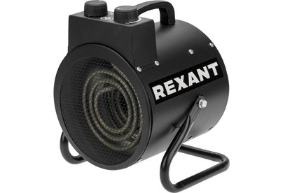 REXANT (600039) Пушка тепловая электрическая, круглая, регулировка угла наклона, ТЭН, 3кВт