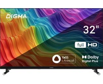 DIGMA DMLED32SBB33 FHD SMART TV Яндекс