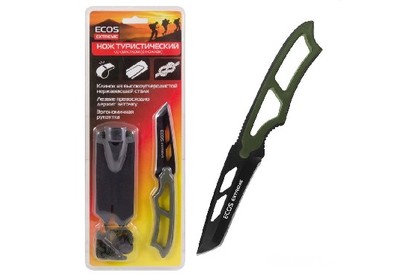 ЭКОС EXSWB01G Нож туристический зеленый (325123)