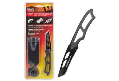 ЭКОС EXSWB01GR Нож туристический серый (325125)