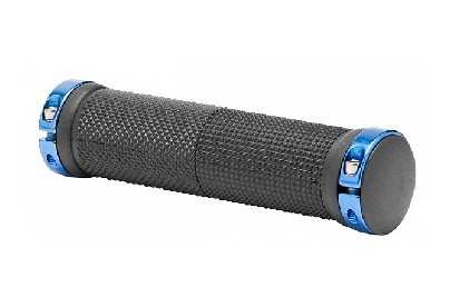 STELS Грипсы XHG59BL 130 мм чёрные, синие кольца, в инд. упаковке 150131 LU074691