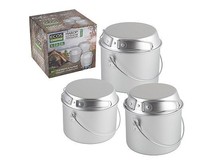 ECOS Набор котелков походных (1.2л; 1.8л; 3л) CampS1 991008