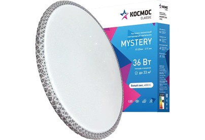 КОСМОС KCMist36W_4000 Classic MYSTERY 36Вт/230В/4000К/2340Лм 320*71 мм серебро
