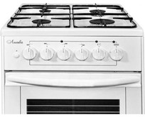 ЛЫСЬВА Плита Комбинированная ЭГ 401 СТ2у белый (без крышки) реш.сталь