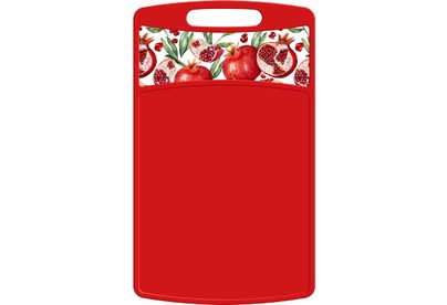 HOMVER Bergamo Scarlet прямоугольная 335x220x4мм с декором (красный) 221148106/03