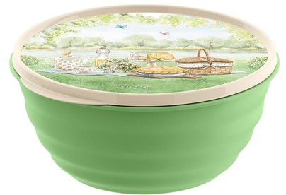 HOMVER Latina 2,1л с крышкой с декором (зеленый) 222126418/08