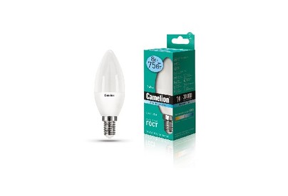 CAMELION (12386) LED8C35/845/E14/4500К