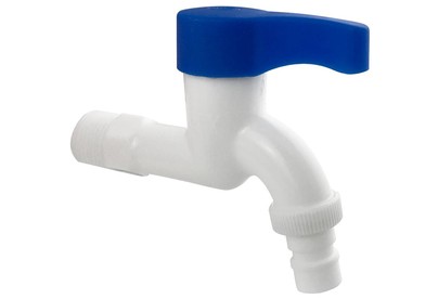 BRIMIX 589 Кран водоразборный 1/2н, металлокерамика из высокопрочного пластика АБСБЕЛЫЙ