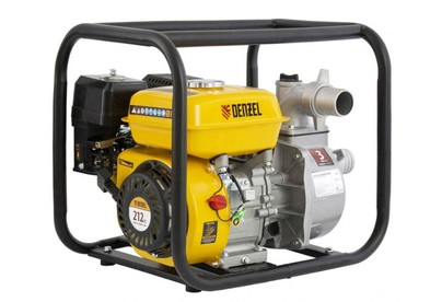 DENZEL Мотопомпа бензиновая для чистой воды PX50, 7 л.с., 2