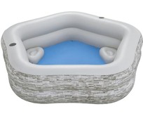 BESTWAY Бассейн надувной семейный TruPrint 213 x 206 x 53 см Bestway 54423