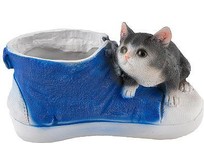 PARK Кашпо Кед с котенком H  13 (169444)