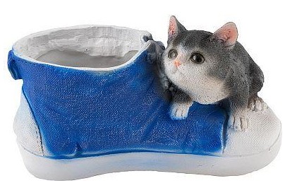 PARK Кашпо Кед с котенком H  13 (169444)