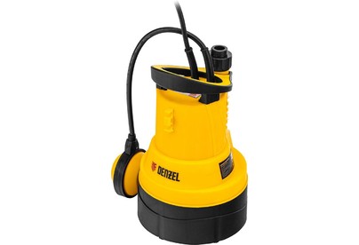 DENZEL Дренажный насос для чистой воды DPB400, 400 Вт, подъем 11 м, 5500 л/ч 97266