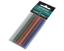 ENGY Стержни клеевые цветные, с блестками, 7х100 мм, 6 шт (007586)