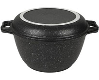 KUKMARA Кмт34а а/пр литой 3,0л кр/сковорода Темный мрамор