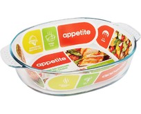 APPETITE PLH19 стекл овал 34х25х8,5см/3,5л глубокая с руч