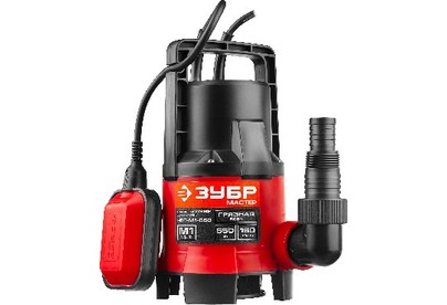 ЗУБР НПГМ1550 Насос погружной дренажный для загрязненной воды