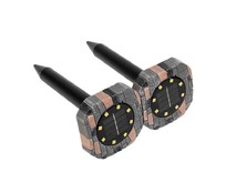 REXANT (710087) Набор отпугивателей кротов с садовым фонариком (R20*2 камень)