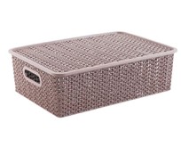 VIOLET Вязь 7,5л с крышкой розовый нюд 532111