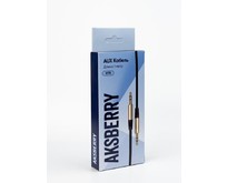 AKSBERRY (6900226040016) X175, jack 3.5mmjack 3.5mm, круглый в силиконовой оплетке,1м , черный