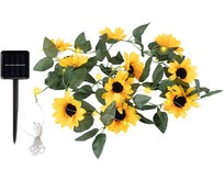 PARK Гирлянда садовая на солнечной батарее Подсолнухи 25 лампочек (107203)