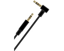 AKSBERRY (6900284120010) x176 угловой jack 3.5мм круглый в тканевой оплетке 1м, черный