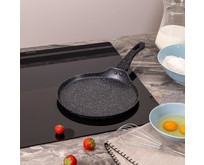 AGNESS 932523 BLACK MARBLE блинная с а/приг.покрытием 24Х2см индукция