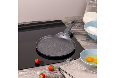 AGNESS 932521 GREY MARBLE блинная с а/приг.покрытием 24Х2см индукция