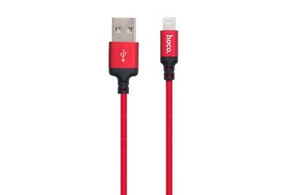 HOCO (6957531062837) X14 USB (m)  8 Pin (m) 1.0m  красный/черный