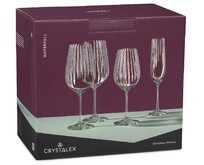 CRYSTALEX CR350101W Набор бокалов для вина WATERFALL 6шт 350мл