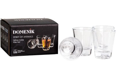 DOMENIK DMG002 Набор стопок SPIRIT OF ANIMALS 50мл 4шт