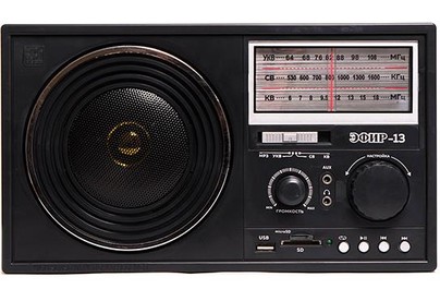 ЭФИР 13 УКВ 64108МГц, бат. 4*R20, 220V, USB/SD/microSD/AUX