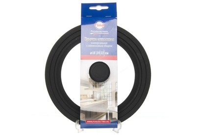 TIMA Крышка стеклян. с силикон/обод на 3 размера 182022 черная 48182022BL