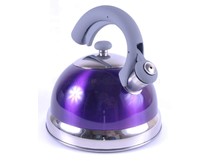 TIMA Чайник 2,5л., (фиол. с серой ручкой), капс.дно, силикон.ручка K24