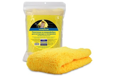 GOODYEAR GY000005 полотенце из микрофибры для интерьера и полировки 40x40 см (450 г/м2)