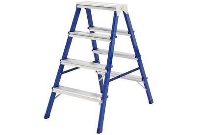 СИБРТЕХ Стремянка двусторонняя 4ст., стальная, Россия 97934