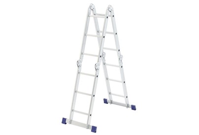 СИБРТЕХ Лестница шарнирная алюминиевая, 4х3, Россия 97881