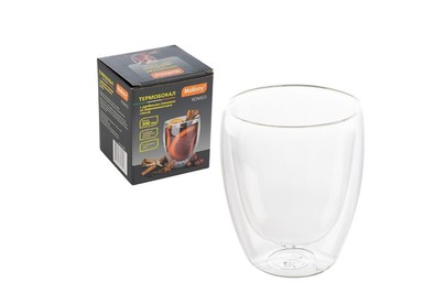 MALLONY Термобокал ROMEO, 300 мл из боросиликатного стекла с двойными стенками (103488)