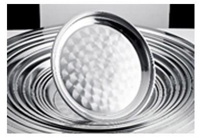 MALLONY Поднос/блюдо для сервировки, CASUAL, размер: 34*2,7 см из нержавеющей стали (108424)